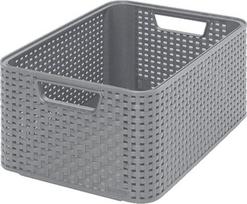 daiktadeze curver - Daiktadėžė Curver Style, 18 l, pilka, 380 x 280 x 170 mm - 1 nuotrauka