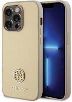 iphone 15 pro telefonai - Guess "GUHCP15XPS4DGPK Hardcase Strass Metal Logo iPhone 15 Pro Max" Black - 1 nuotrauka