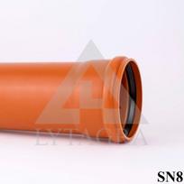 lauko kanalizacijos vamzdis - Kanalizacijos vamzdis Magnaplast, 110 mm, SN8 (S), 2 m - 1 nuotrauka