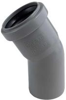 kanalizacijos alkune - Alkūnė Magnaplast HTplus, 40 mm - Movinis galas / 40 mm - Lygus galas, 15 ° - 1 nuotrauka