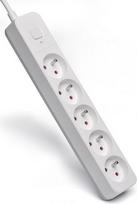 ilgintuva su rite - Elmak Power Strip With Anti-Surge Protection 1.5m Black - 4 nuotrauka
