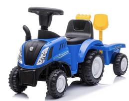 traktoriai zaisliniai - Vaikiškas paspirtukas Baby Care New Holland 658T, mėlynas - 1 nuotrauka