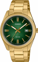 auksine apyranke - Casio MTP-1302PGC-3AVEF Žalias (Green) - 1 nuotrauka