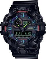 g shock juodas - CASIO G-SHOCK GA-700RGB-1AER Juodas (Black) - 1 nuotrauka
