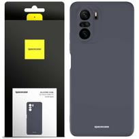 Spacecase Silikoninis dėklas Poco F3 / Mi 11i Juodas (Black)