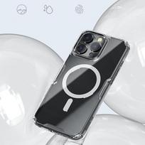 magnetinis deklas iphone 16 pro max - Nillkin "TPU PRO Magnetic Cover iPhone 16" Transparent - 1 nuotrauka