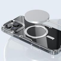 magnetinis deklas iphone 16 pro max - Nillkin "TPU PRO Magnetic Cover iPhone 16" Transparent - 2 nuotrauka