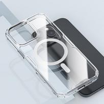 magnetinis deklas iphone 16 pro max - Nillkin "TPU PRO Magnetic Cover iPhone 16" Transparent - 6 nuotrauka