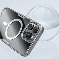 magnetinis deklas iphone 16 pro max - Nillkin "TPU PRO Magnetic Cover iPhone 16" Transparent - 7 nuotrauka