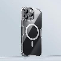 magnetinis deklas iphone 16 pro max - Nillkin "TPU PRO Magnetic Cover iPhone 16" Transparent - 8 nuotrauka