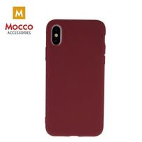 Mocco Ultra Slim Soft Matte Silicone Case Samsung Galaxy A21 Tamsiai Raudonas (Dark Red)