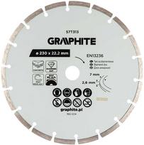 Graphite Deimantinis segmentinis pjovimo diskas TOP-57T313, 230 x 22,2 mm, sausam pjovimui