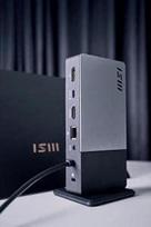 usb c kabelis - MSI USB-C Docking Station Gen 2 1xDP, 1xHDMI, 5xUSB Juodas (Black) - 1 nuotrauka