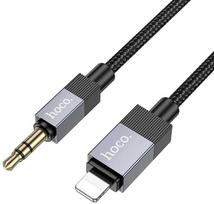 Hoco UPA32A Lightning to 3.5 mm AUX kabelis 1m Juodas (Black)