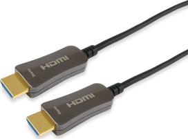 av laidas - Equip HDMI 2.0 aktyvus optinis laidas M/M 30m Juodas (Black) - 1 nuotrauka