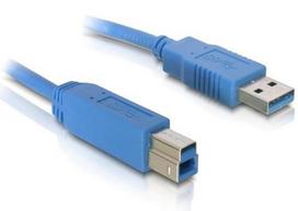 usb a to usb b 3 0 cable - Delock USB 3.0 Kabelis A to B 2.0m Mėlynas (Blue) - 1 nuotrauka