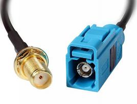 Delock FAKRA Z - SMA 0.2m Juodas (Black)