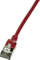 LogiLink CQ9024S LogiLink Slim U/FTP tinklo kabelis Raudonas (Red) 0,5 m Cat6a