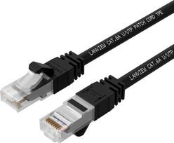utp kabelis 30m - Lanview CAT6A UTP tinklo kabelis 30m Juodas (Black) - 1 nuotrauka