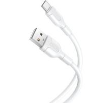 usb c to usb a white - XO NB212 USB-A to USB-C kabelis 1m 2.1A Baltas (White) - 1 nuotrauka