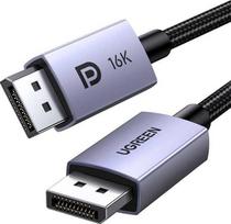 displayport kabelis 1.2 - Ugreen DisplayPort 2.1 DP118 1m Juodas (Black) - 1 nuotrauka