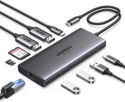 UGREEN Revodok Pro 210 USB-C prijungimo stotelė Juoda (Black)