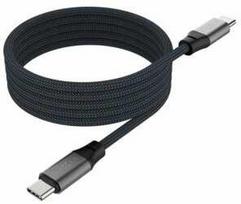 usb laidas magnetinis - Fixed ,  Magnetinis pintas kabelis USB-C/USB-C, 240W, 2m, pilkas (Gray) - 1 nuotrauka