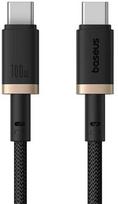 Baseus Dura Type-C į Type-C 100 W greito įkrovimo laidas 2 m Juodas, Auksinis