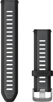 Garmin watch strap Quick Release 20mm, black/slate grey | 010-11251-AG