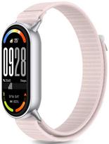 Tech-Protect watch strap Nylon Stripe Xiaomi Smart Band 8/9/10, pink/grey | 5906302331475