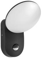 7W LED lauko sieninis šviestuvas MONTI, juodas, 3000K, su judesio davikliu