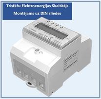 ProBase trifazis elektros skaitiklis, 3F 100A 230V-400V, 4 moduliai