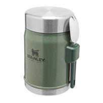 stanley food termosas - Stanley Classic Legendary Food Jar + Spork, 0.4 l, žalia (Hammertone Green) - 1 nuotrauka