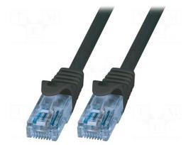 LogiLink Patch Cable Cat.6A 10GE Home U/UTP EconLine 0.25m Black