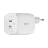 Belkin Dual USB-C GaN Wall Charger with PPS 45W | WCH011vfWH