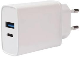 ikrovikliai 20w - Vivanco charger USB-A/USB-C PD3 20W, white (62401) - 1 nuotrauka