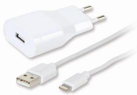 pakrovejas lightning - Vivanco charger Lightning 2,4A 1.2m (60205) - 1 nuotrauka