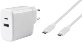 usb 65w charger - Vivanco charger USB-C - USB-A 65W 1m (62773) - 1 nuotrauka