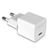 type c pakrovejas - CHARGER WALL 20W/73410 LINDY - 1 nuotrauka