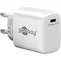 nesiojamu kompiuteriu pakroveju - Goobay | 65406 Goobay USB-C PD GaN Fast Charger (20 W) - 1 nuotrauka