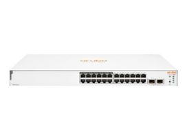 tinklo sakotuvas 24 - HPE Aruba Switch IOn 1830 24G 2SFP 195W | JL813A - 1 nuotrauka