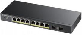 gigabit switch 2 - ZYXEL GS1900-10HP V2, 8-PORT GBE L2 POE SMART SWITCH   2 SFP SLOTS, 802.3AT, DESKTOP, FANLESS, 70 WATT | GS1900-10HP-EU0102F - 1 nuotrauka