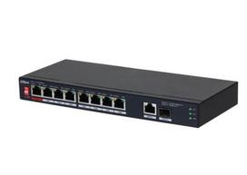 tinklo sakotuvas 10 - Switch|DAHUA|PFS3110-8ET1GT1GF-96|Desktop/pedestal|8x10Base-T / 100Base-TX|1x10Base-T / 100Base-TX / 1000Base-T|2x1000Base-T|PoE ports 8|96 Watts|DH-PFS3110-8ET1GT1GF-96 - 1 nuotrauka