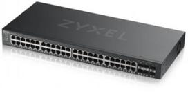 tinklo sakotuvas 48 port - ZYXEL GS2220-50,EU REGION,48-PORT GBE L2 SWITCH WITH GBE UPLINK (1 YEAR NCC PRO PACK LICENSE BUNDLED) | GS2220-50-EU0101F - 1 nuotrauka