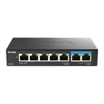 d link switch - D-Link | 7-Port Multi-Gigabit Unmanaged Switch | DMS-107/E | Unmanaged | Desktop | Power supply type External - 1 nuotrauka