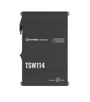 Teltonika DIN Rail Switch | TSW114 | Unmanaged | Wall-mountable | Gigabit Ethernet (copper) ports quantity 5 | Power supply type 2-pin industrial DC power socket | TSW114000000