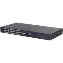 derinama - Switch|DAHUA|CS4226-24ET-240|Desktop/pedestal|Rack 1U|24x10Base-T / 100Base-TX|2x10/100/1000BASE-T/SFP combo|2|26|PoE ports 24|240 Watts|CS4226-24ET-240 - 1 nuotrauka