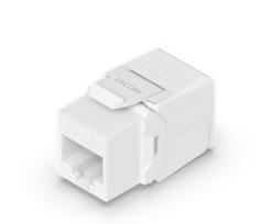 tinklo kabelio jungtia - UBIQUITI CAT6 KEYSTONE COUPLER, 12-PACK. PASS-THROUGH CAT6 KEYSTONE COUPLER FOR CONNECTING PRE-TERMINATED ETHERNET CABLES SEAMLESSLY | UACC-KEYSTONE-COUPLER-C6 - 1 nuotrauka