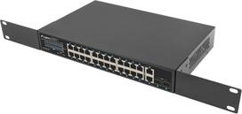 poe sakotuvas - LANBERG switch PoE  24x 1GB 2x SFP 250W | RSGE-24P-2GE-2S-250 - 6 nuotrauka