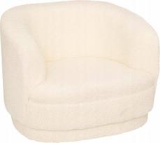 Fotelis Atmosphera Teddy, balta (White)